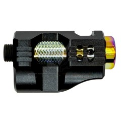CTM CNC hliníkový kompenzátor Hi-Capa – Černá / Electroplated Rainbow