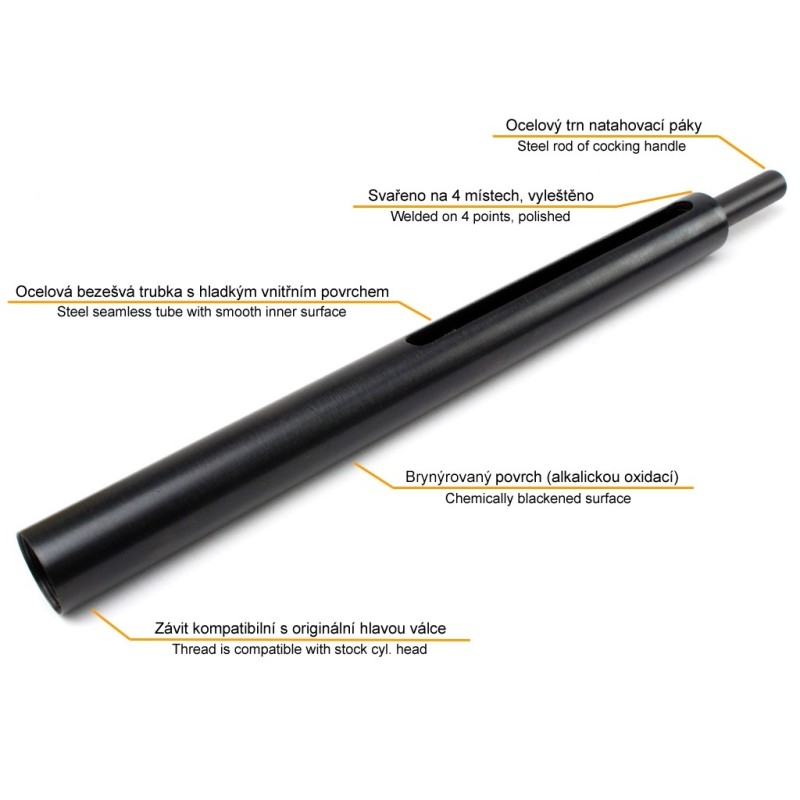 AirsoftPro Steel Cylinder for WELL L96 / MB01 Rifles – Black | ANAREUS