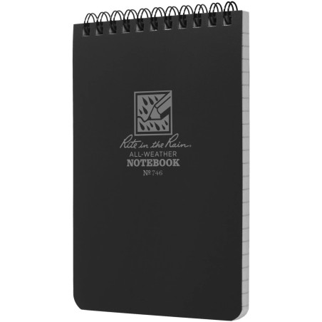 RITE voděodolný zápisník POCKET NOTEBOOK (4/6") – Černá | ANAREUS