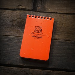 RITE Waterproof POCKET NOTEBOOK (3/5") – Orange | ANAREUS