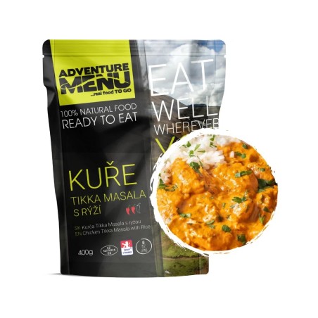 Adventure Menu MRE Kuracie Tikka Masala s ryžou (400 g) | ANAREUS
