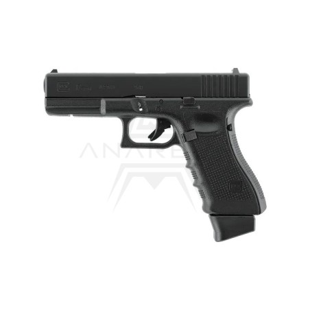 Glock 17 Gen4 CO2 - kovový závěr, blowback - černý (Glock Licensed)