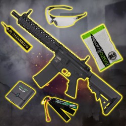 ANAREUS STARTER PACK Specna Arms DD® MK18 (SA-F19 FLEX™ Gen2) – Čierna