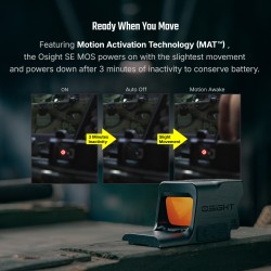 OLIGHT uzavretý kolimátor Osight SE RED, GLOCK® MOS montáž | ANAREUS