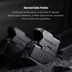 OLIGHT uzavřený kolimátor Osight SE RED, GLOCK® MOS montáž | ANAREUS