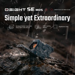 OLIGHT uzavřený kolimátor Osight SE RED, GLOCK® MOS montáž | ANAREUS