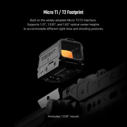 OLIGHT kolimátor Osight R, T1 / T2 Footprint | ANAREUS
