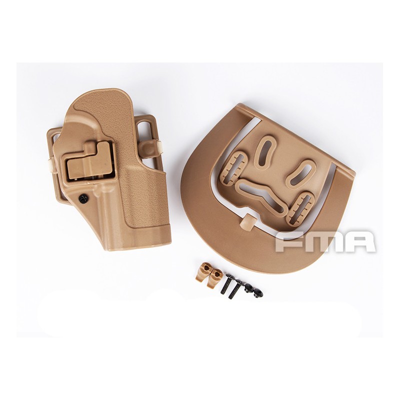 Opaskové plastové pouzdro - holster pro USP a CZ P-09, pouštní